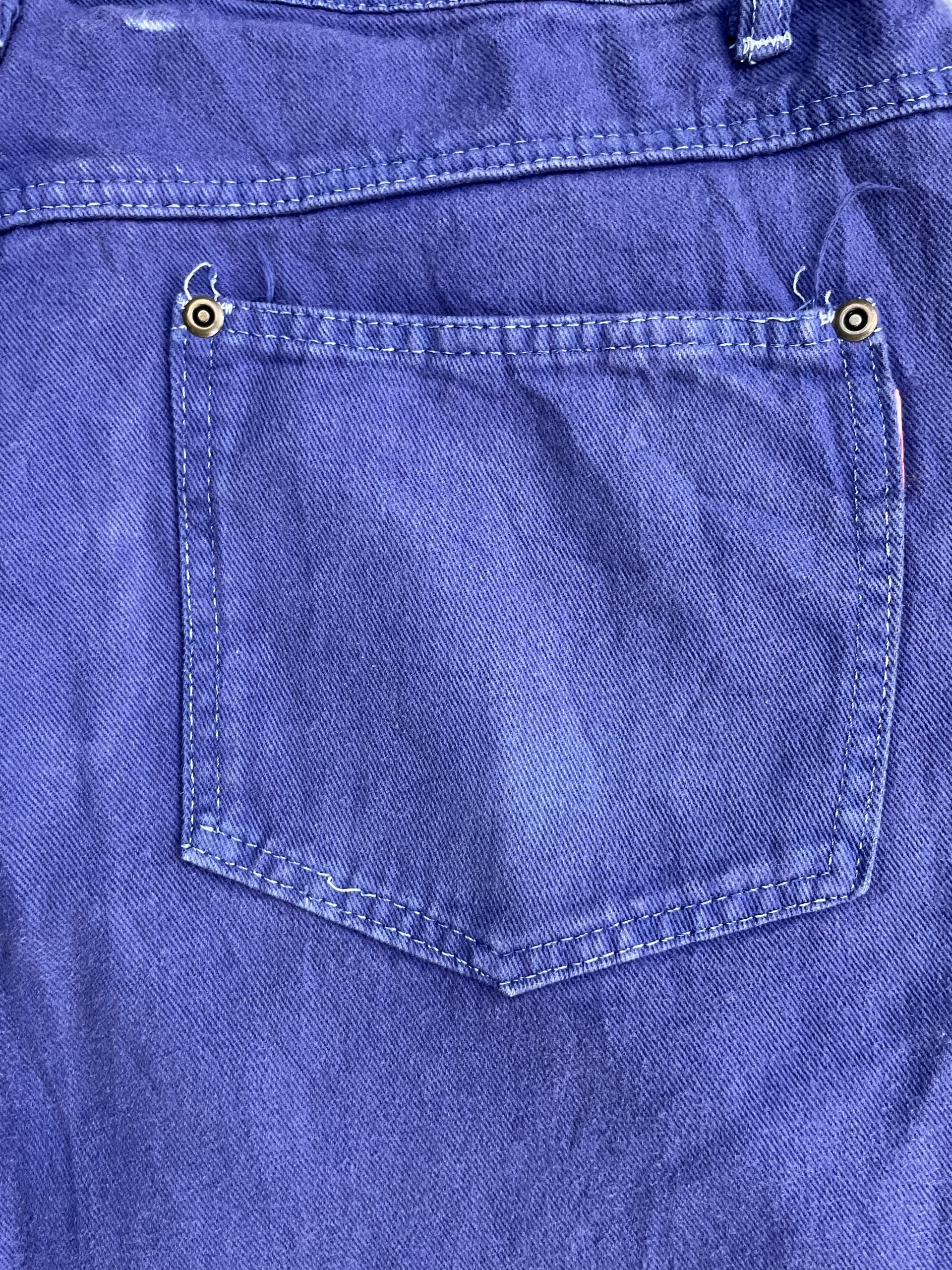 Vintage 70’s Unbrand Puprle Denim