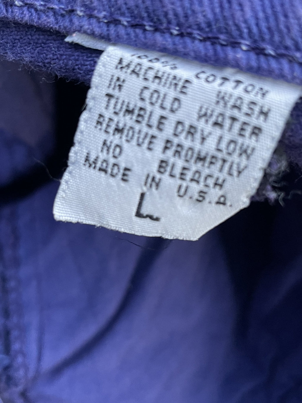 Vintage 70’s Unbrand Puprle Denim