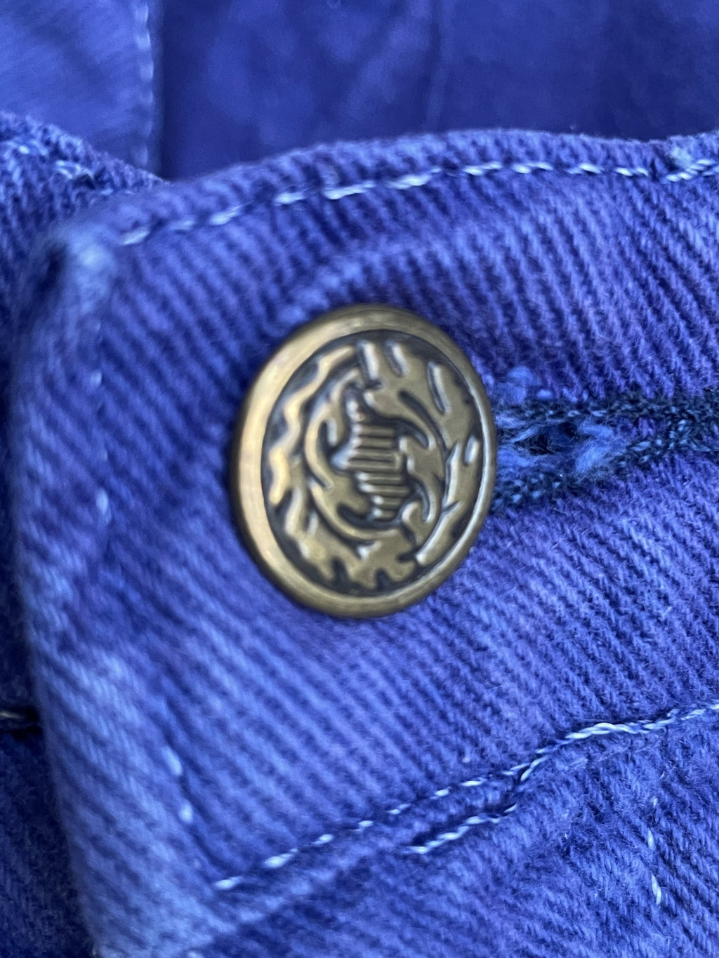 Vintage 70’s Unbrand Puprle Denim