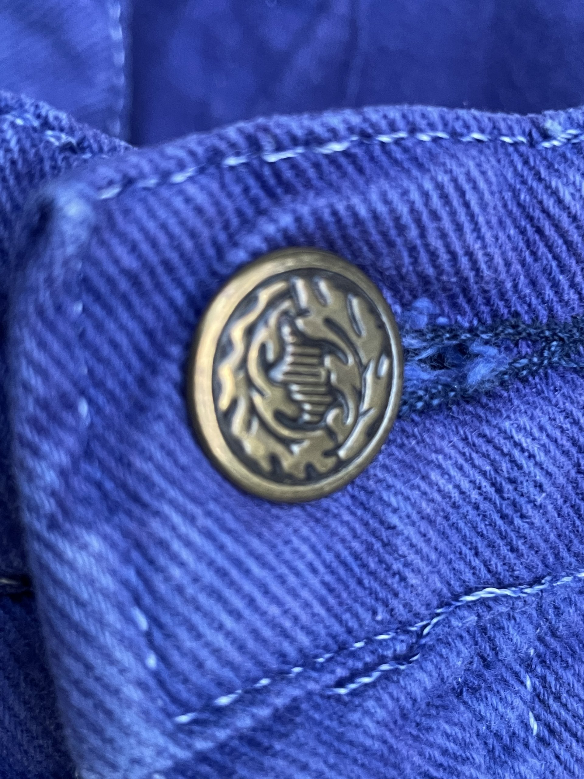 Vintage 70’s Unbrand Puprle Denim
