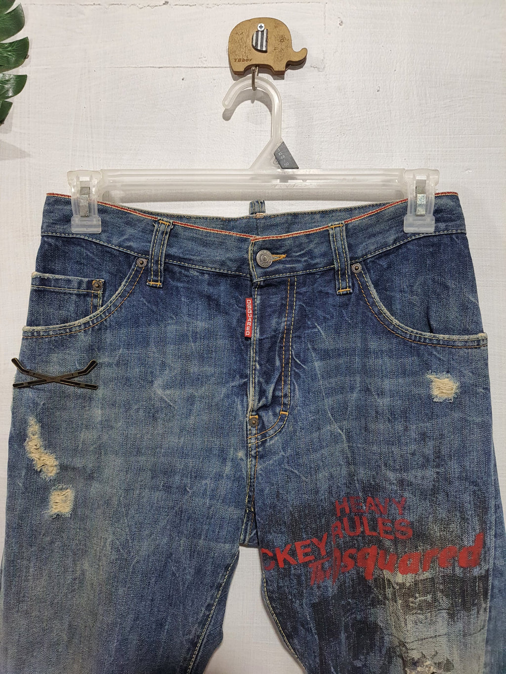 Dsquared² Upline Selvedge Distressed Denim
