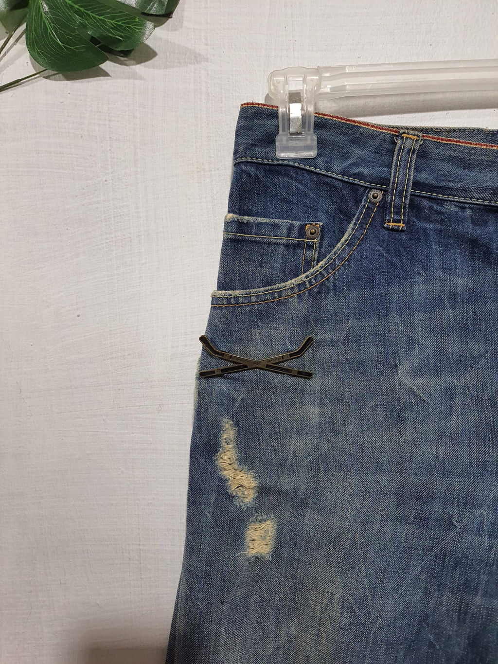 Dsquared² Upline Selvedge Distressed Denim