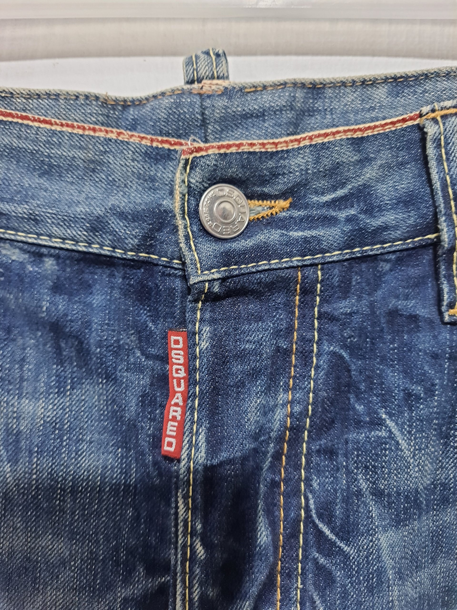Dsquared² Upline Selvedge Distressed Denim