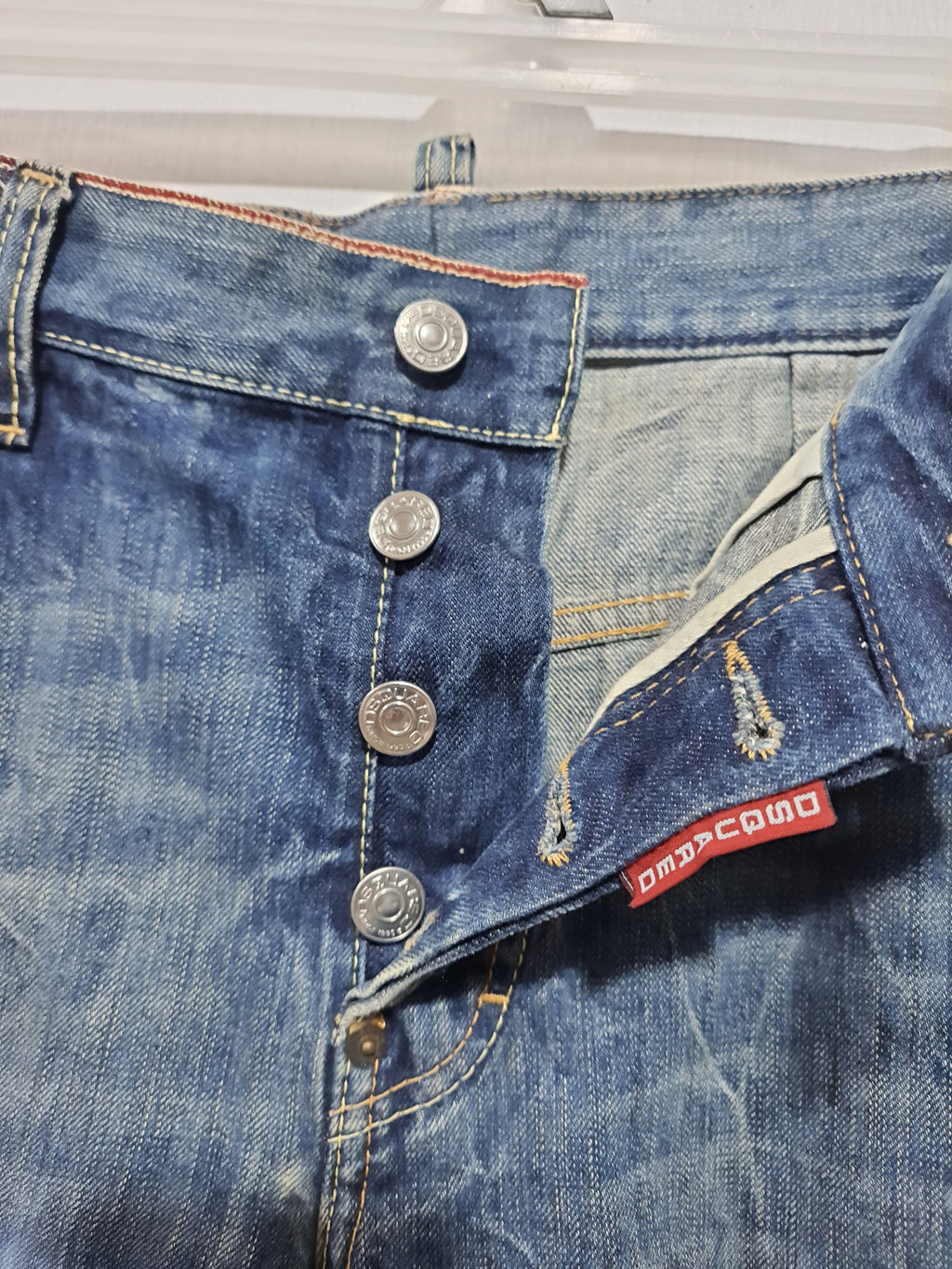 Dsquared² Upline Selvedge Distressed Denim