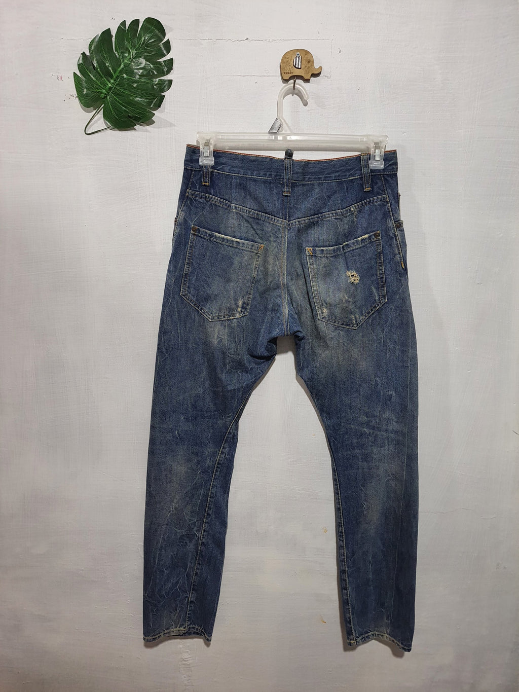 Dsquared² Upline Selvedge Distressed Denim