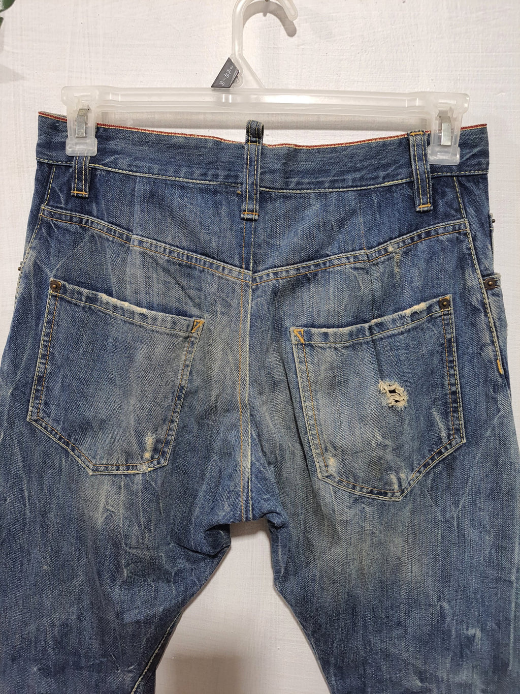 Dsquared² Upline Selvedge Distressed Denim