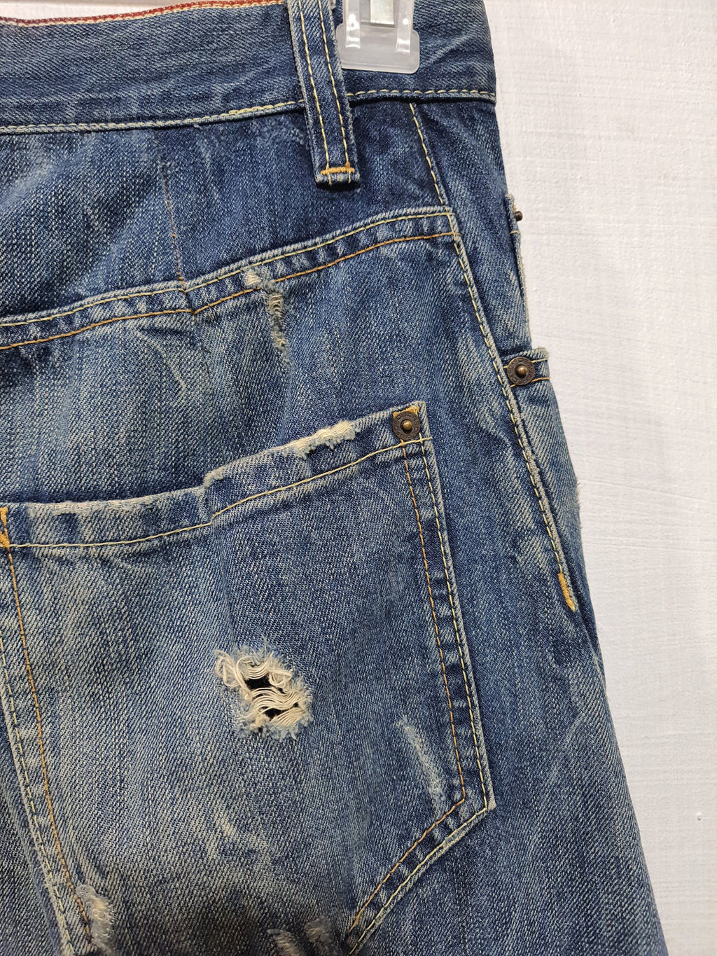 Dsquared² Upline Selvedge Distressed Denim