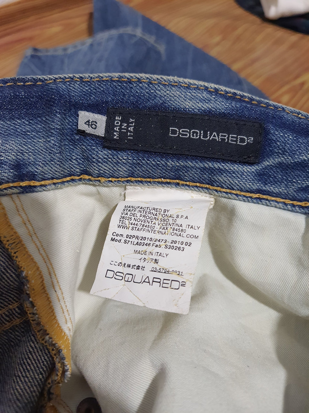 Dsquared² Upline Selvedge Distressed Denim
