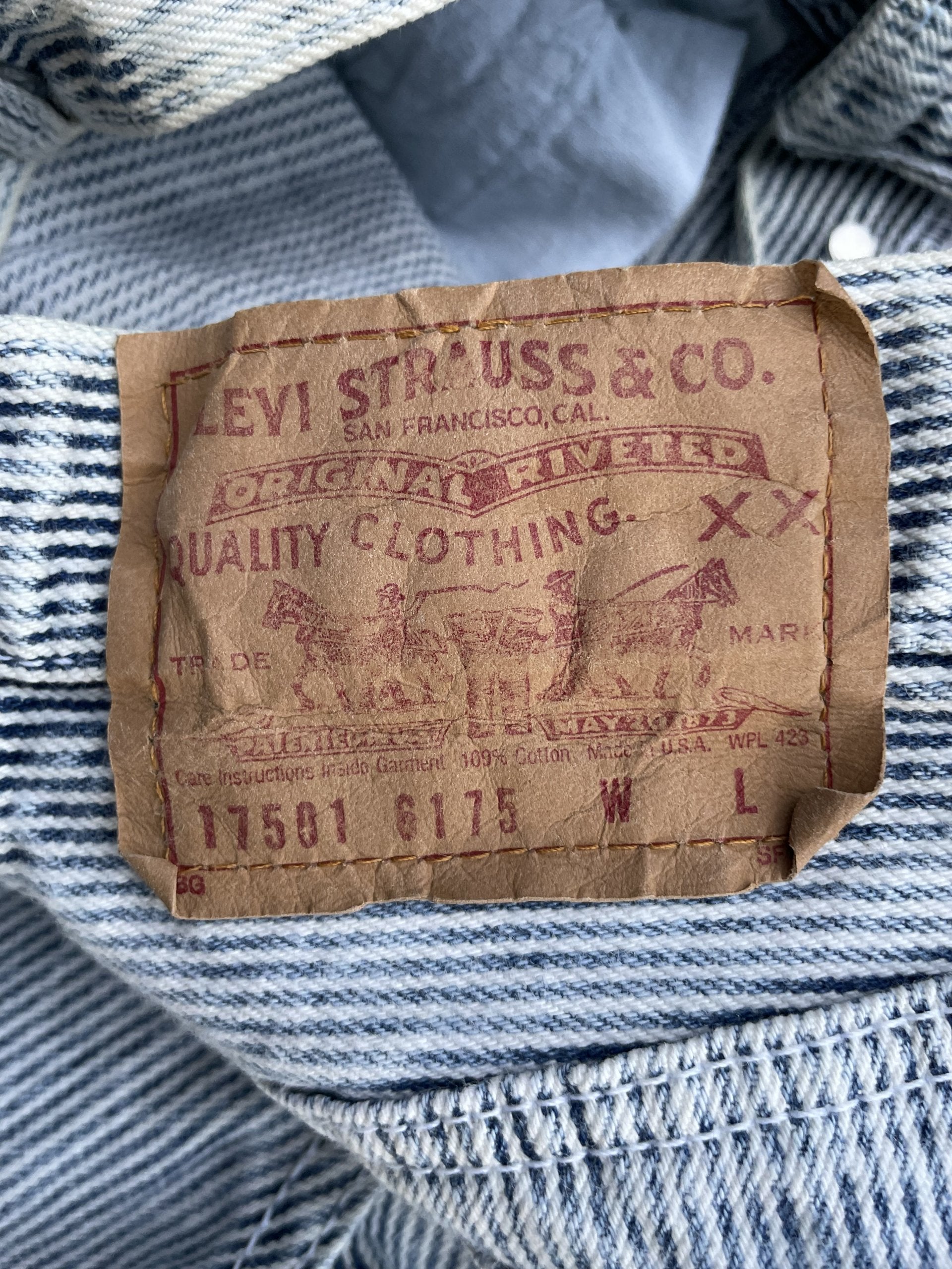 Vintage 1989 Levis 501 e Hickory
