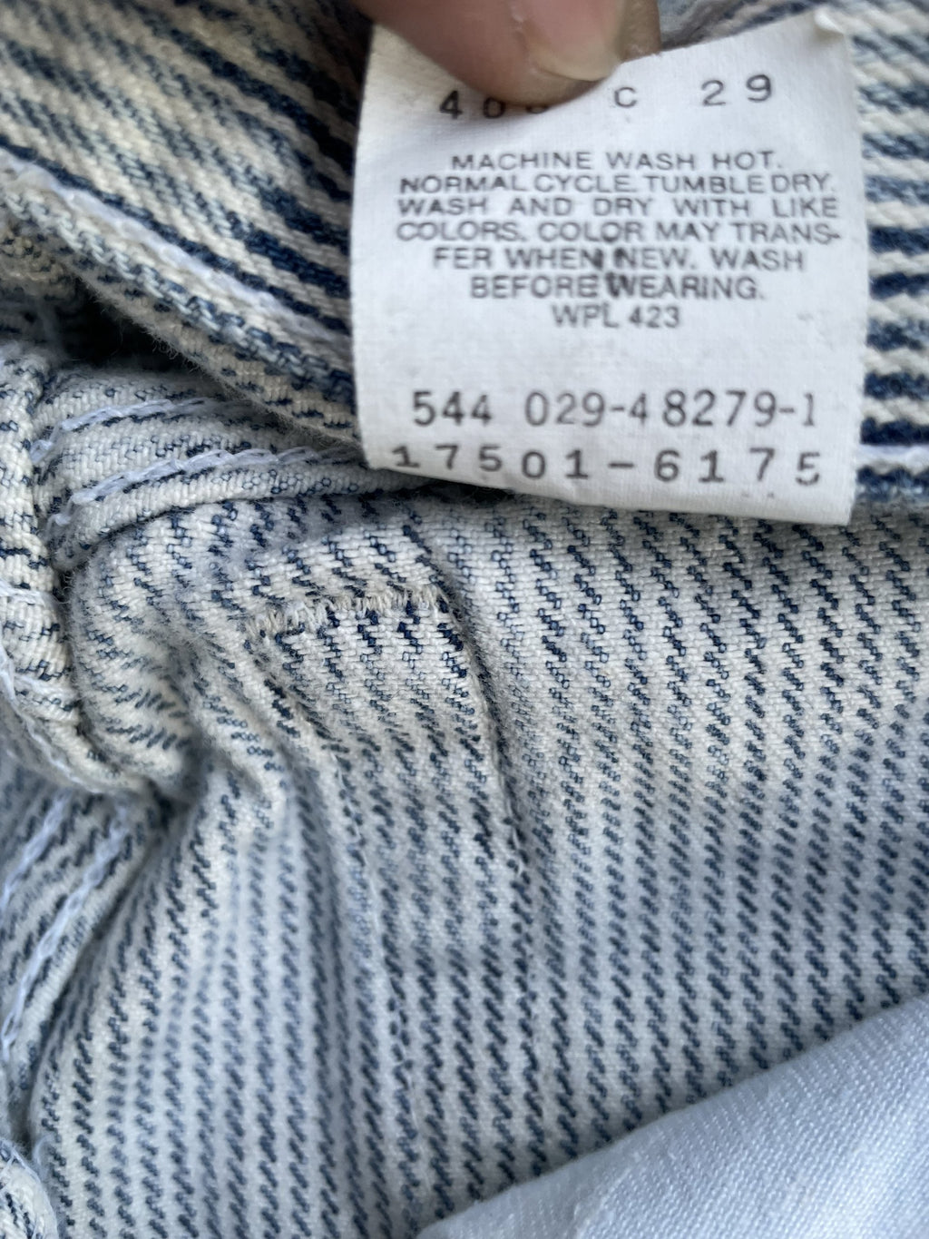 Vintage 1989 Levis 501 e Hickory