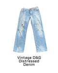 Vintage Dolce & Gabbana Aging Distressed Denim