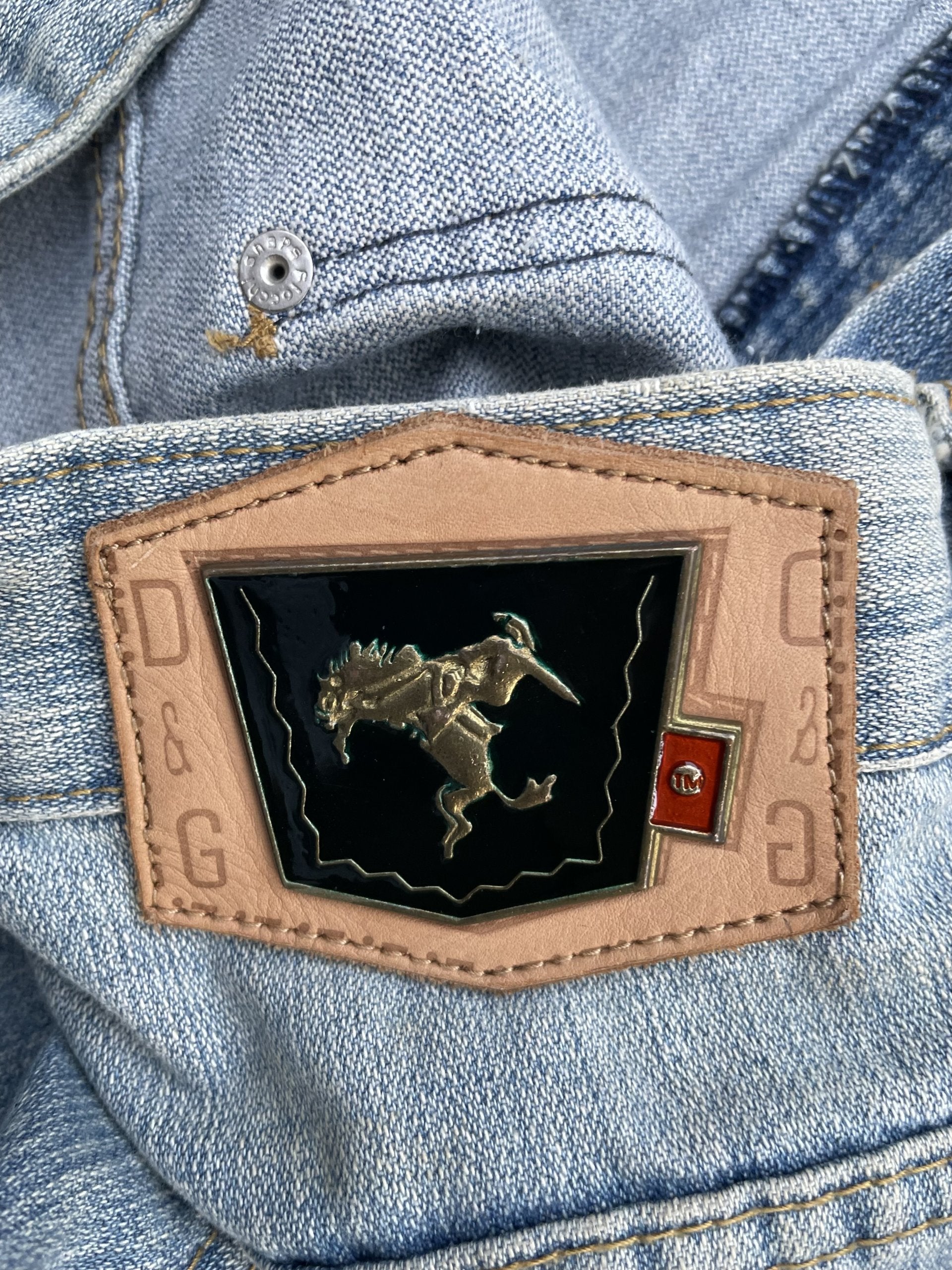 Vintage Dolce & Gabbana Aging Distressed Denim