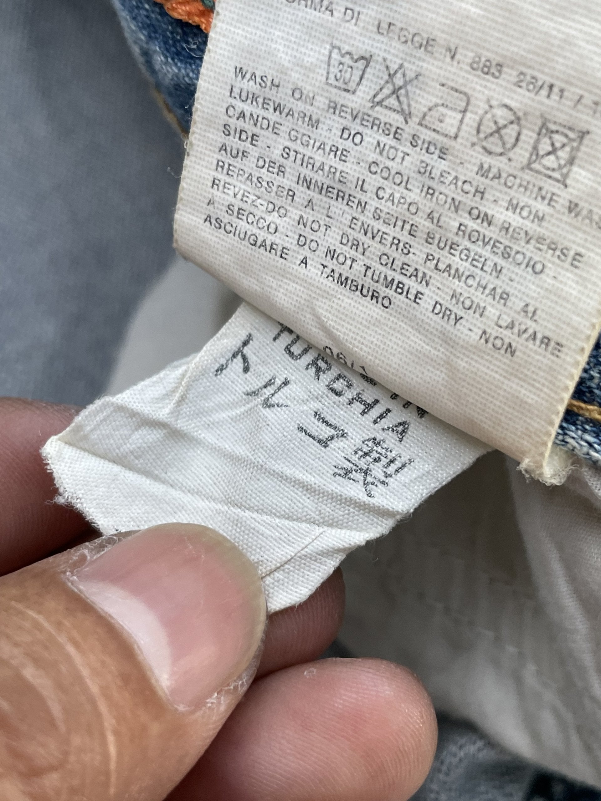 Vintage Dolce & Gabbana Aging Distressed Denim