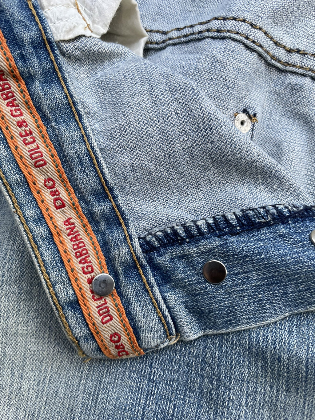 Vintage Dolce & Gabbana Aging Distressed Denim