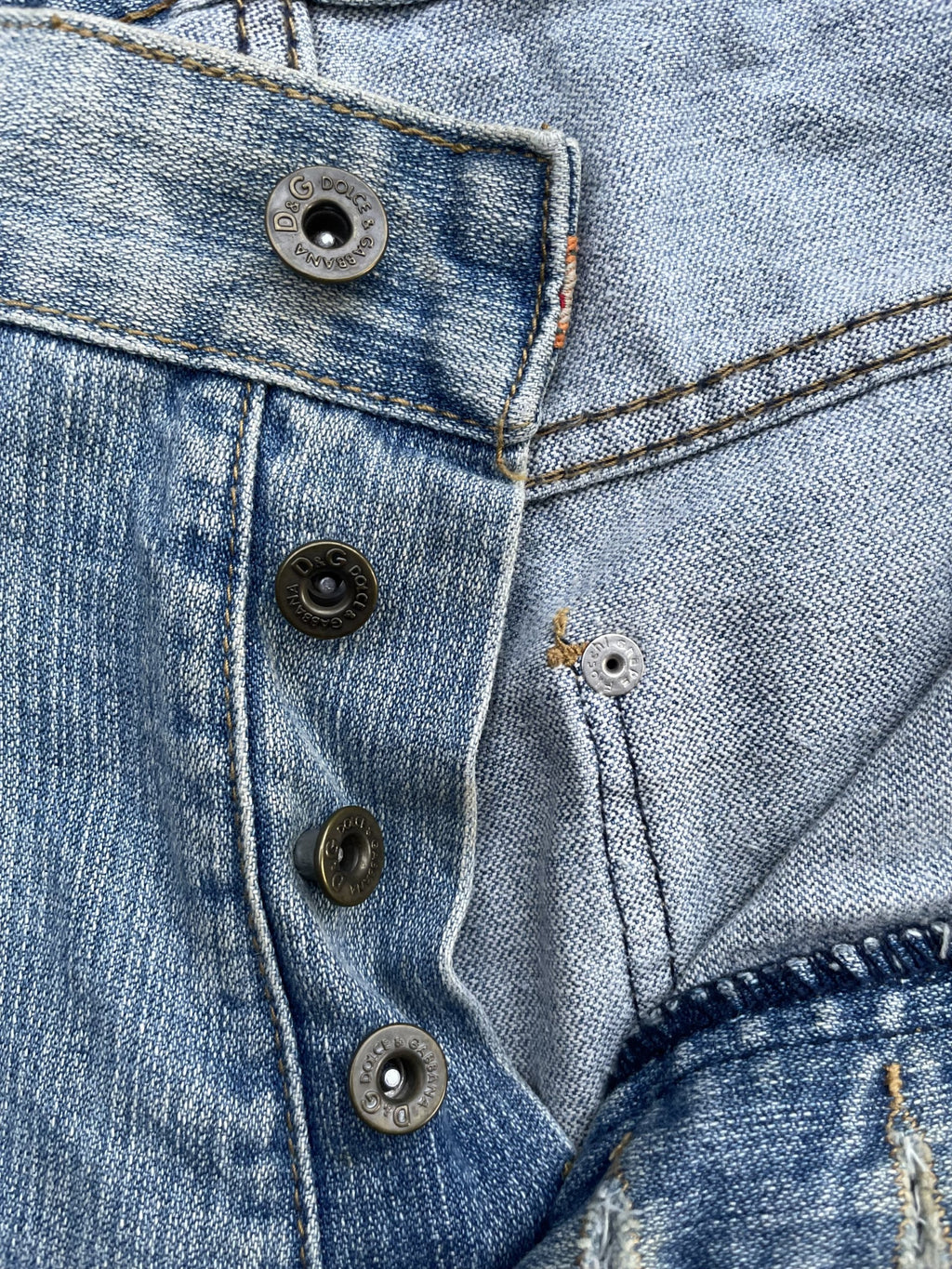 Vintage Dolce & Gabbana Aging Distressed Denim