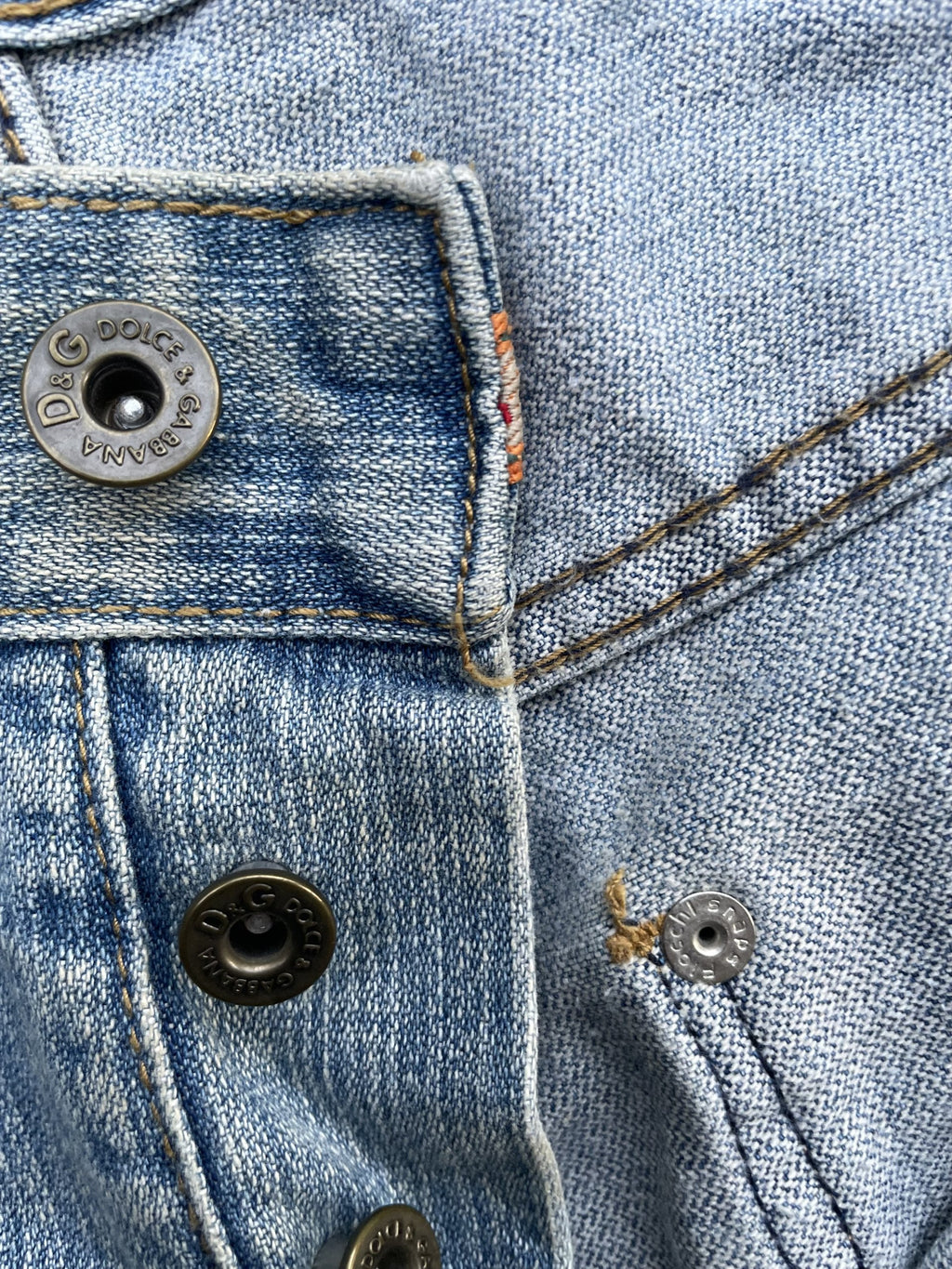 Vintage Dolce & Gabbana Aging Distressed Denim