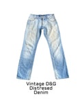 Vintage Dolce & Gabbana Distressed Denim