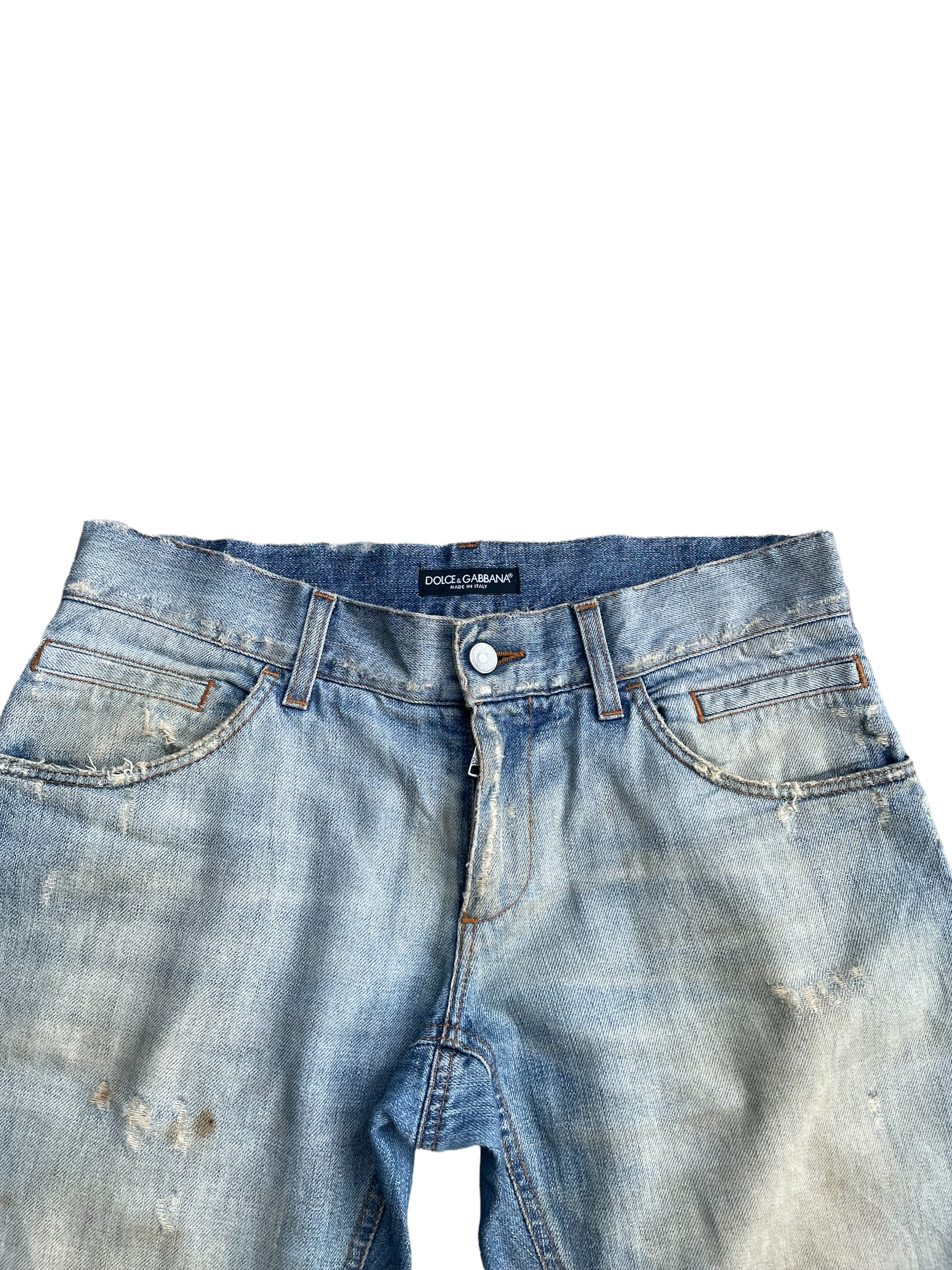 Vintage Dolce & Gabbana Distressed Denim
