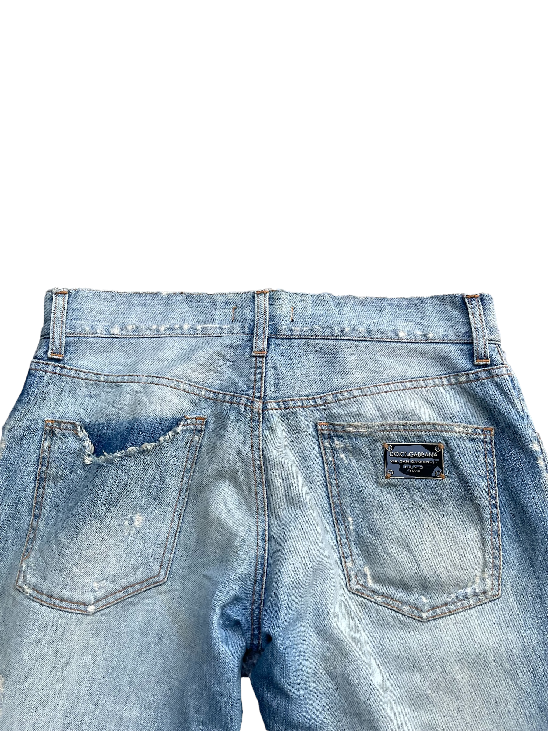 Vintage Dolce & Gabbana Distressed Denim