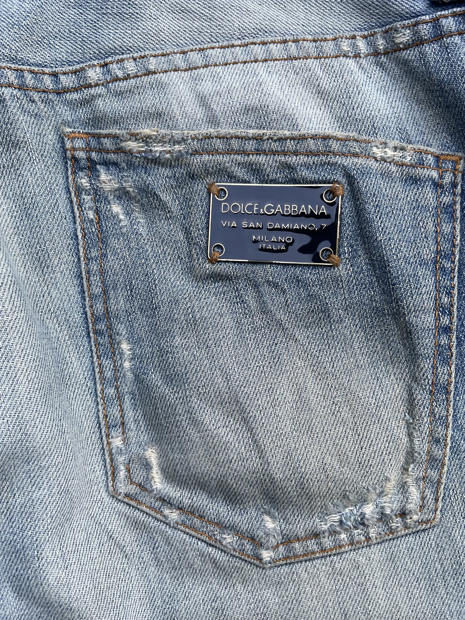 Vintage Dolce & Gabbana Distressed Denim