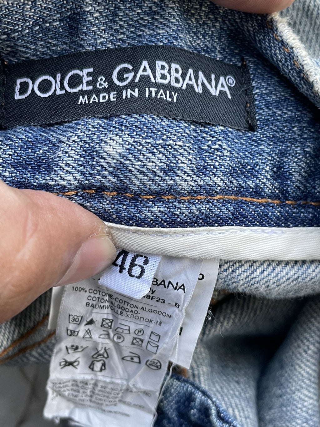 Vintage Dolce & Gabbana Distressed Denim