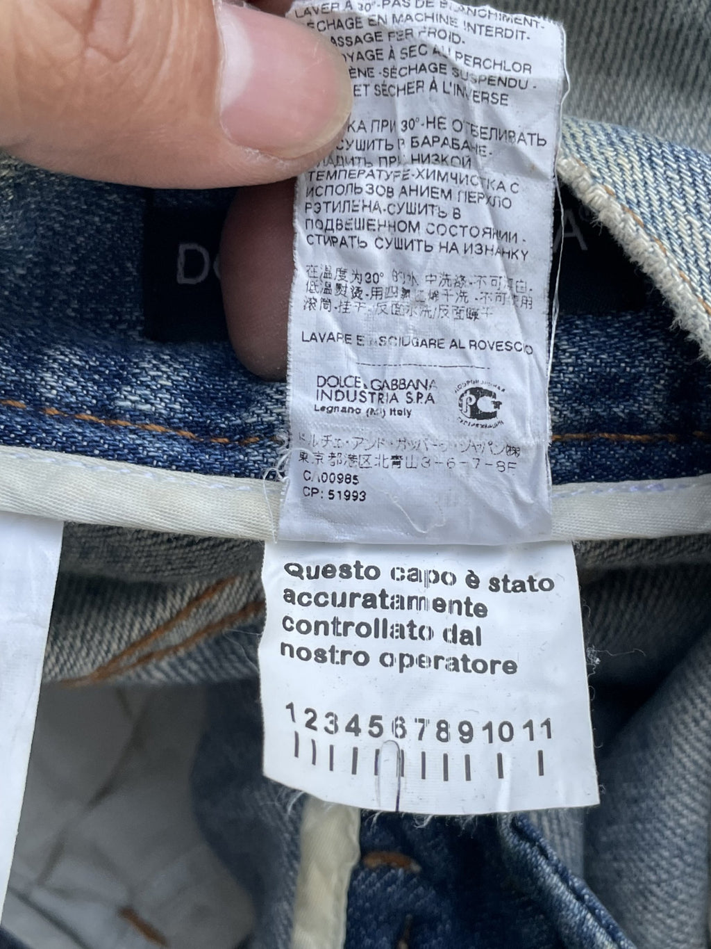 Vintage Dolce & Gabbana Distressed Denim