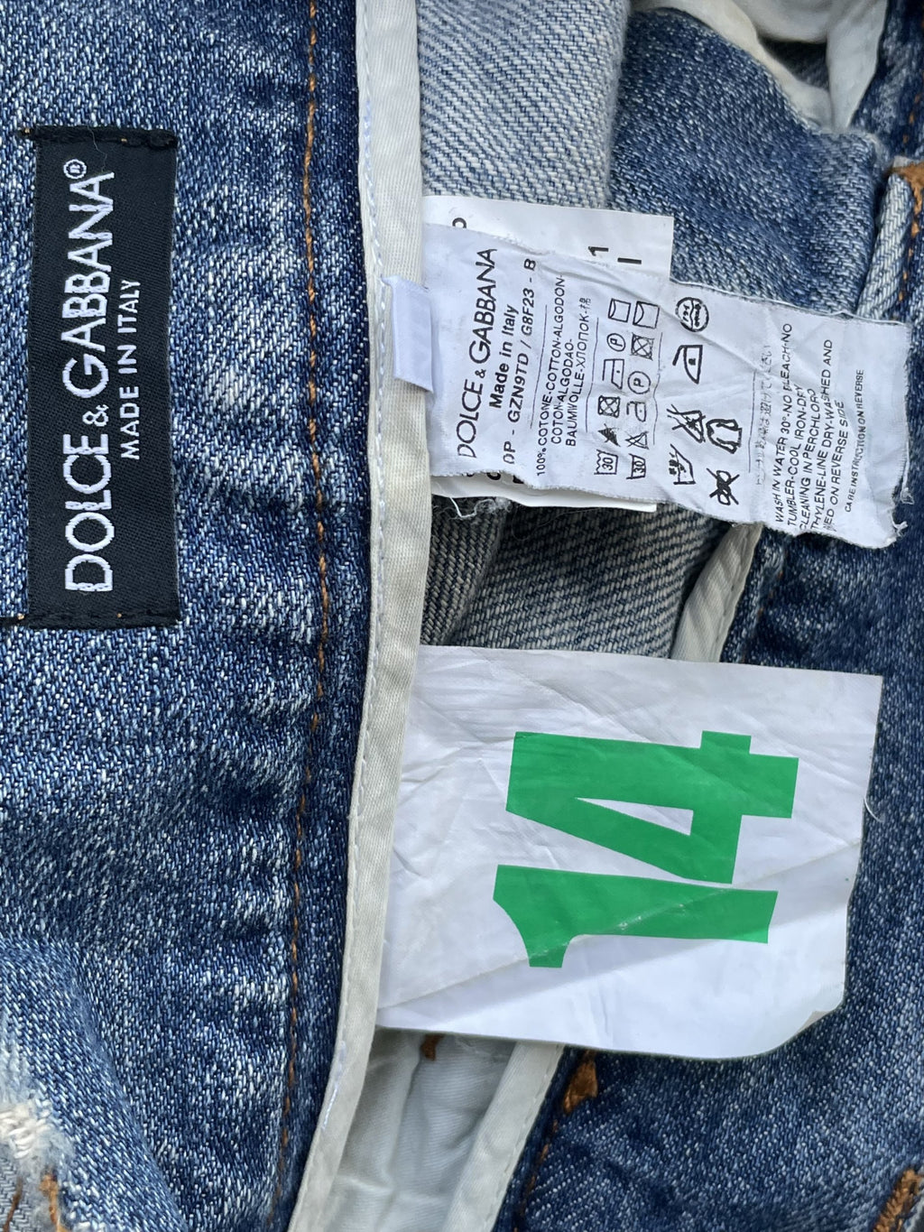 Vintage Dolce & Gabbana Distressed Denim