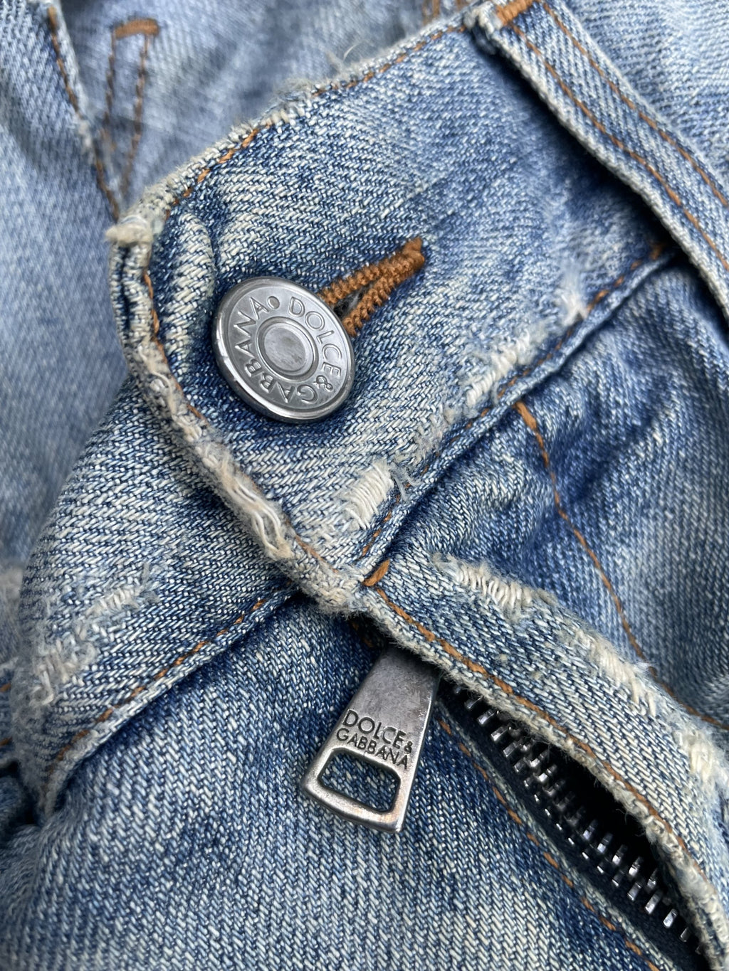 Vintage Dolce & Gabbana Distressed Denim