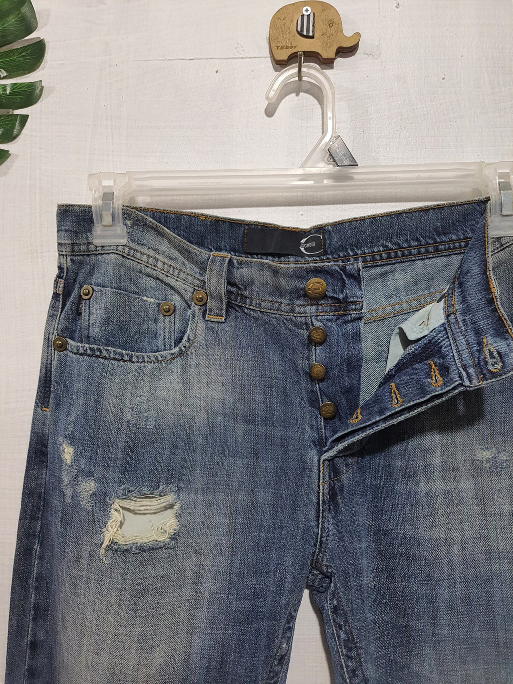 Just Cavalli Distressed Denim