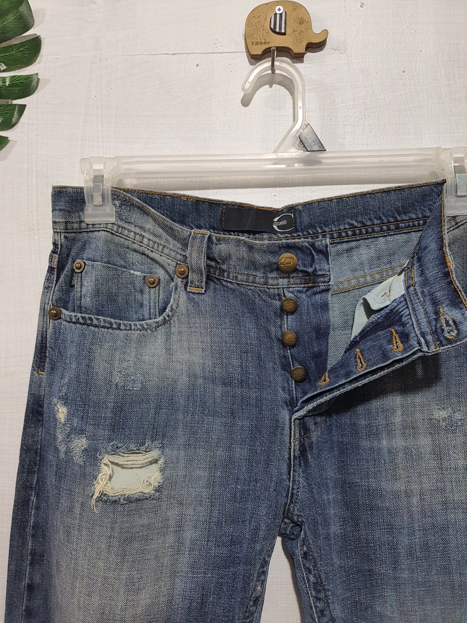 Just Cavalli Distressed Denim