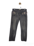 Oilcake Manufacture Double Waist Jeans
