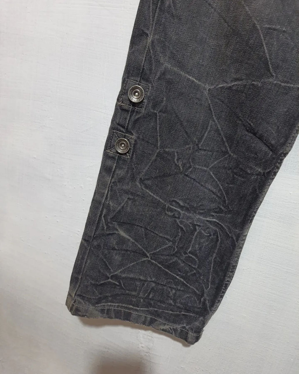 Antfui Jeans Patchwork Double Waist Jeans