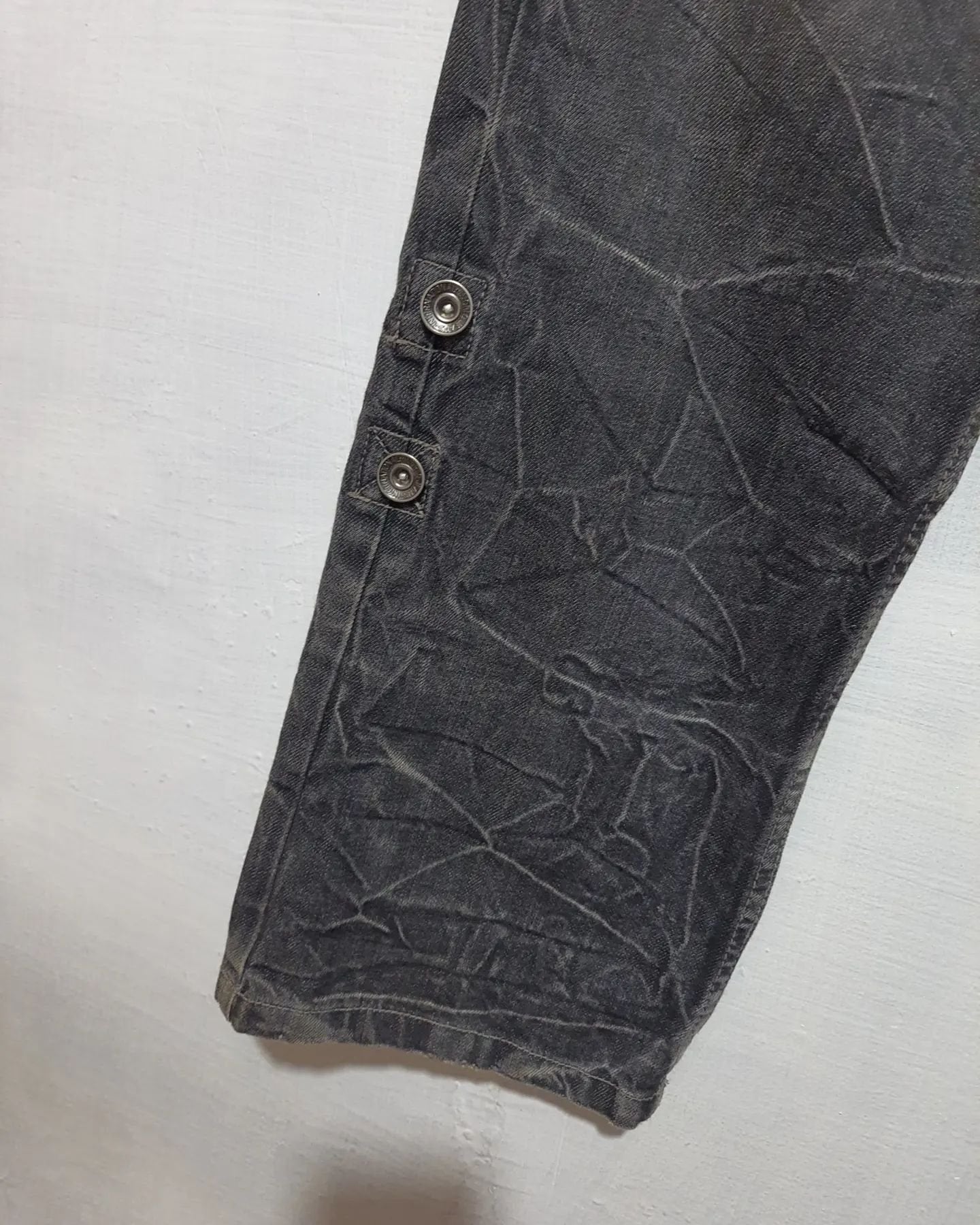 Antfui Jeans Patchwork Double Waist Jeans