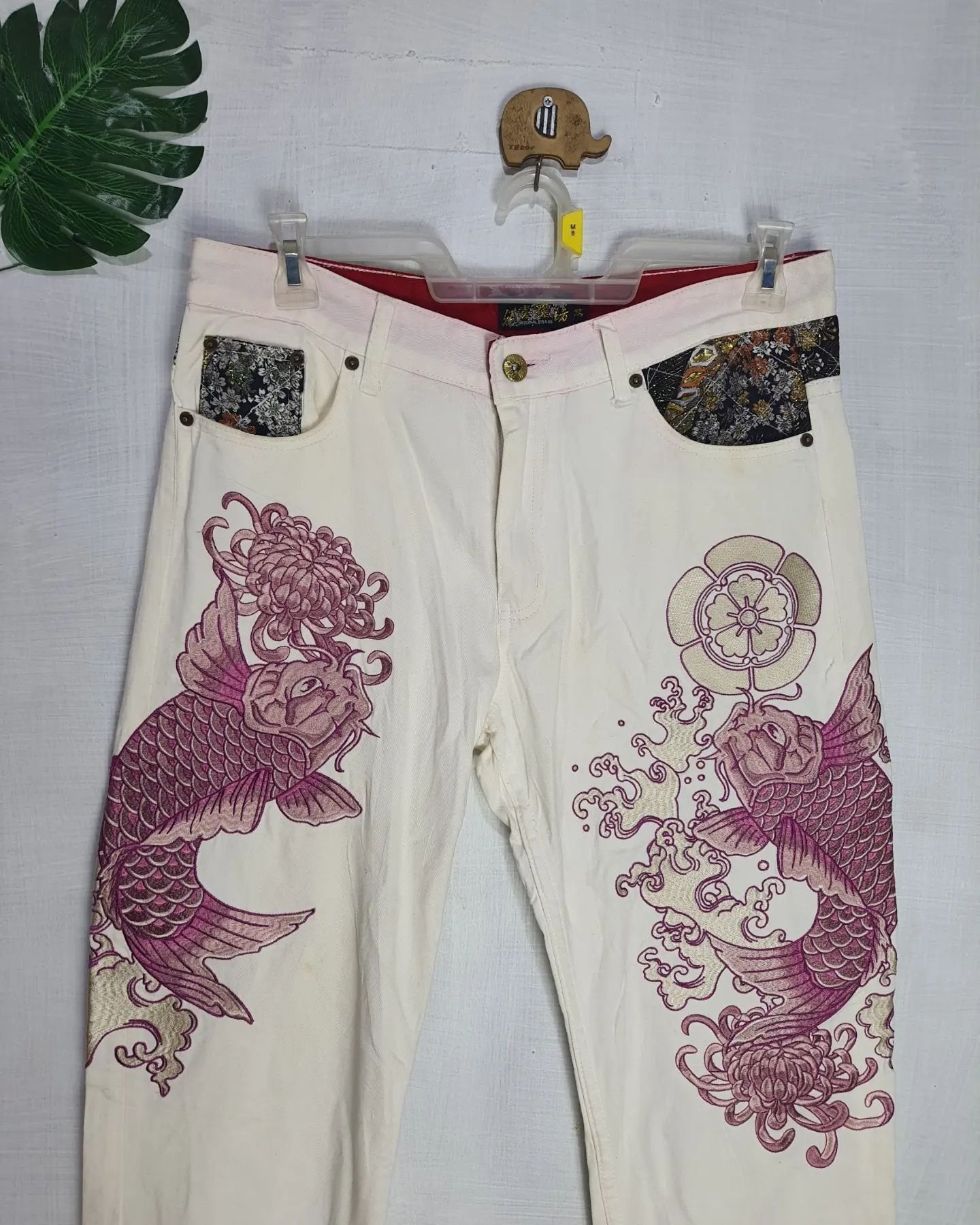 Bukkir Abou Full Embroidery Jeans