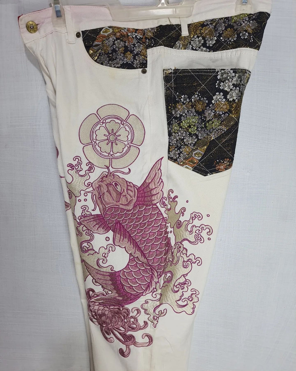 Bukkir Abou Full Embroidery Jeans