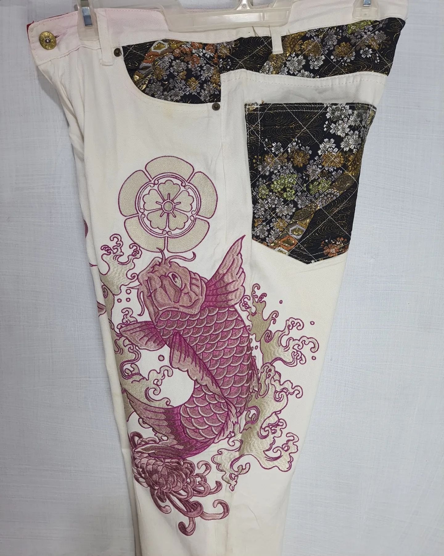 Bukkir Abou Full Embroidery Jeans