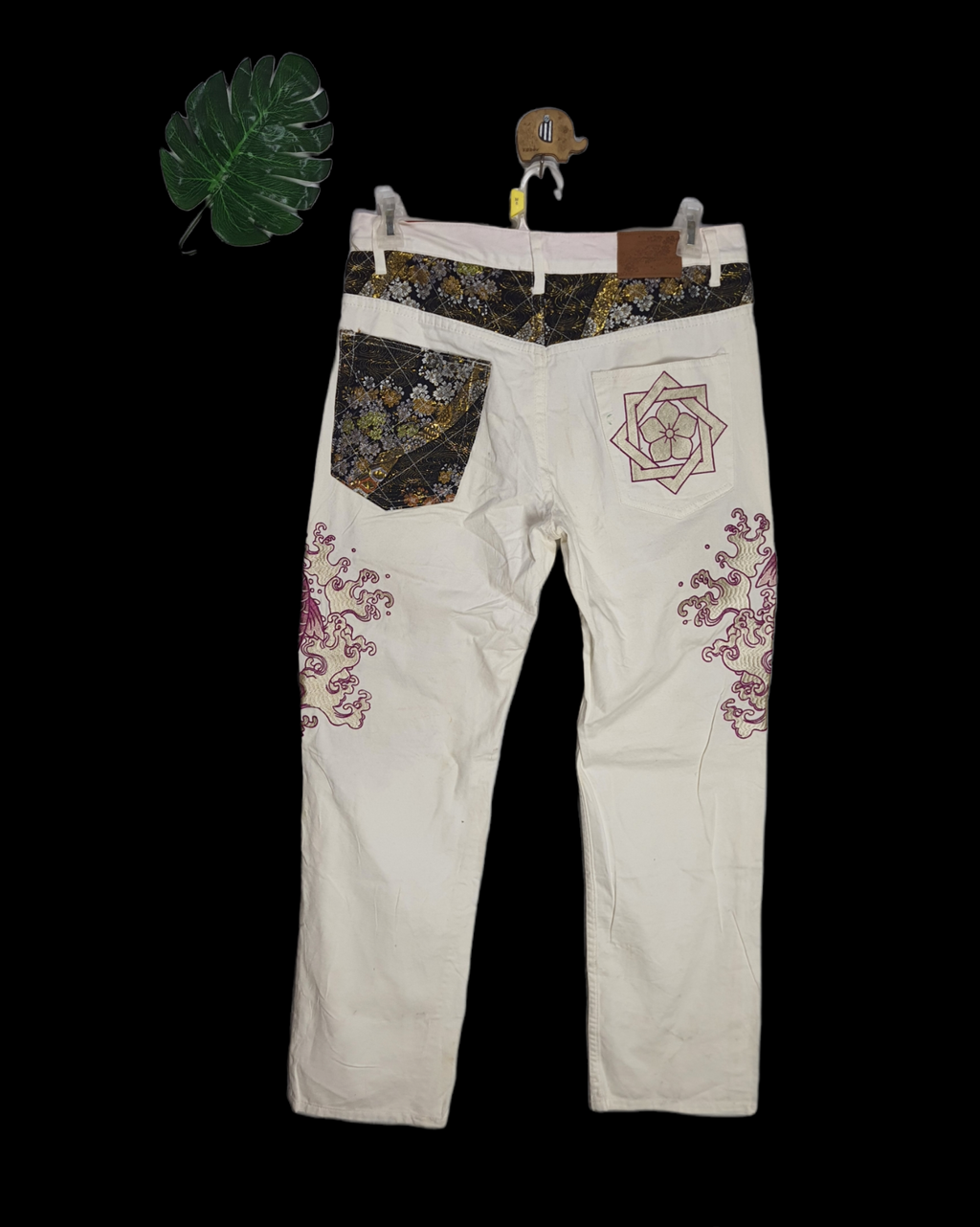Bukkir Abou Full Embroidery Jeans