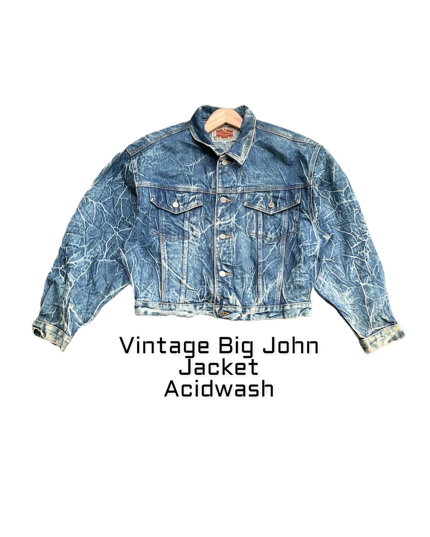 Vintage & Rare Big John Acid Wash Denim Jacket