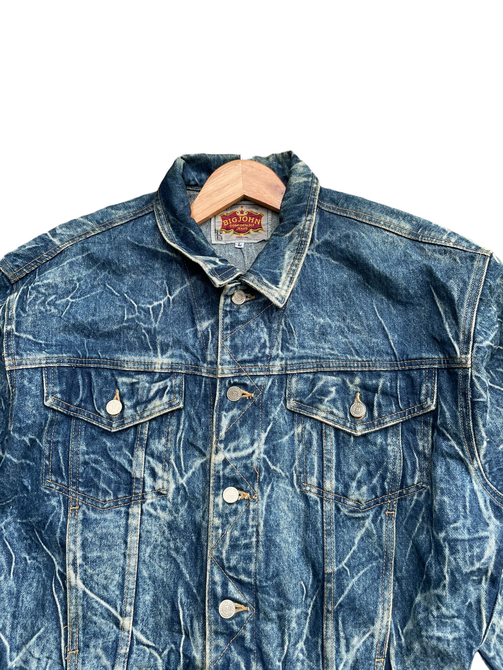 Vintage & Rare Big John Acid Wash Denim Jacket