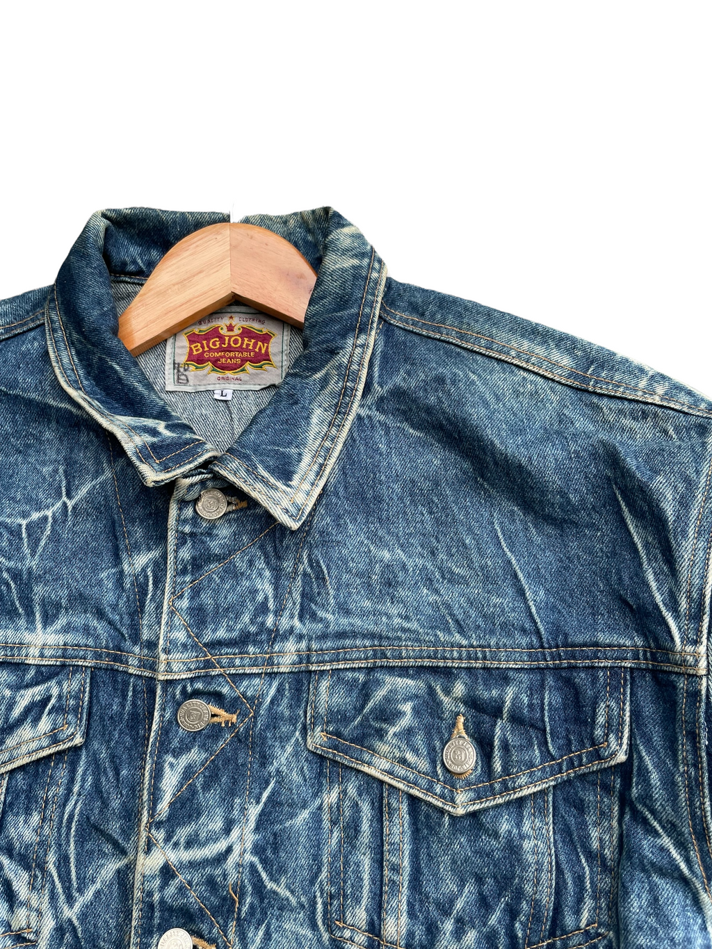 Vintage & Rare Big John Acid Wash Denim Jacket