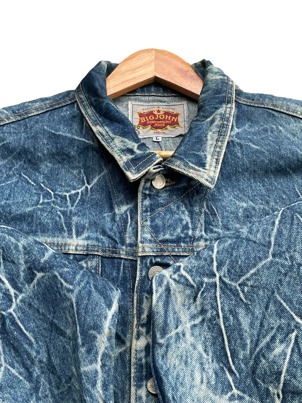 Vintage & Rare Big John Acid Wash Denim Jacket