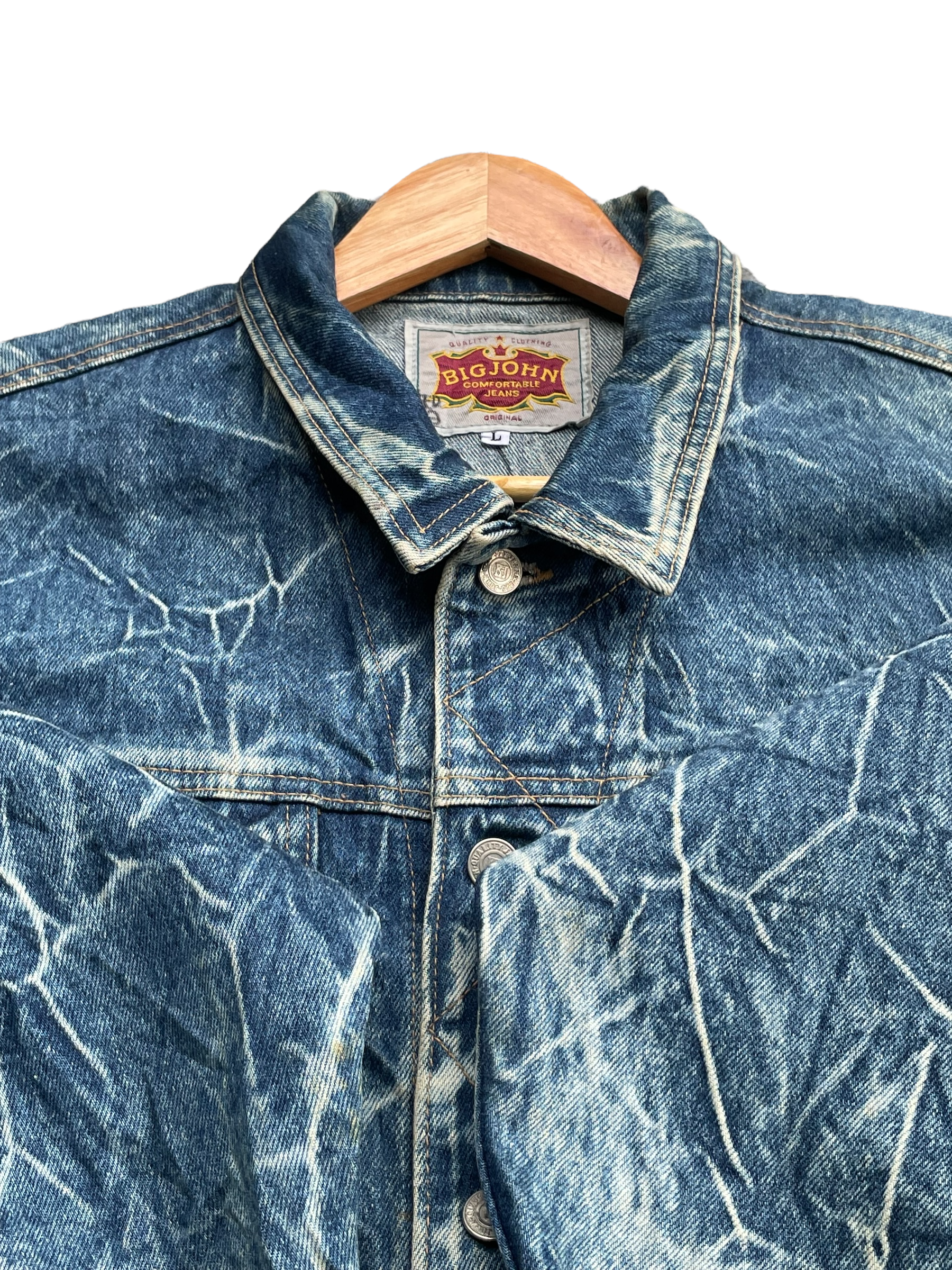 Vintage & Rare Big John Acid Wash Denim Jacket