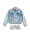 Vintage 80’s Levis 70506 e Stone Wash Denim Jacket