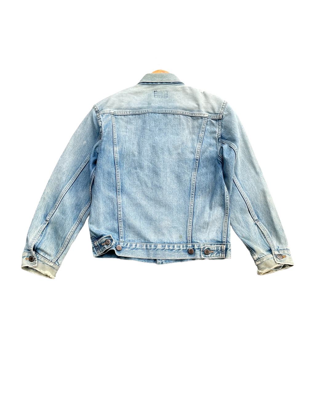 Vintage Half Aging Distressed Denim Jacket