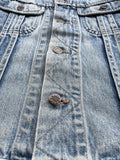 Vintage Half Aging Distressed Denim Jacket
