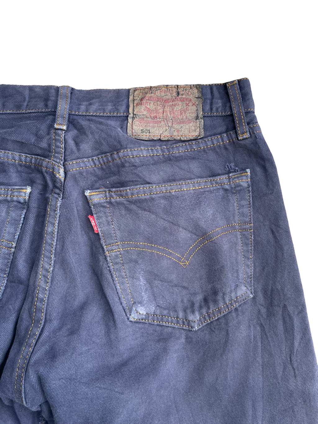 Vintage 1999 Levis 501 e Purple Denim