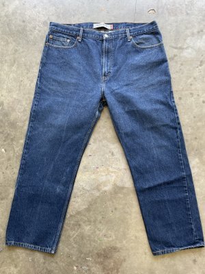Y2K 2004 Levi's 505 Men’s Dark Blue Denim Jeans 40x29 Regular Fit Straight Leg