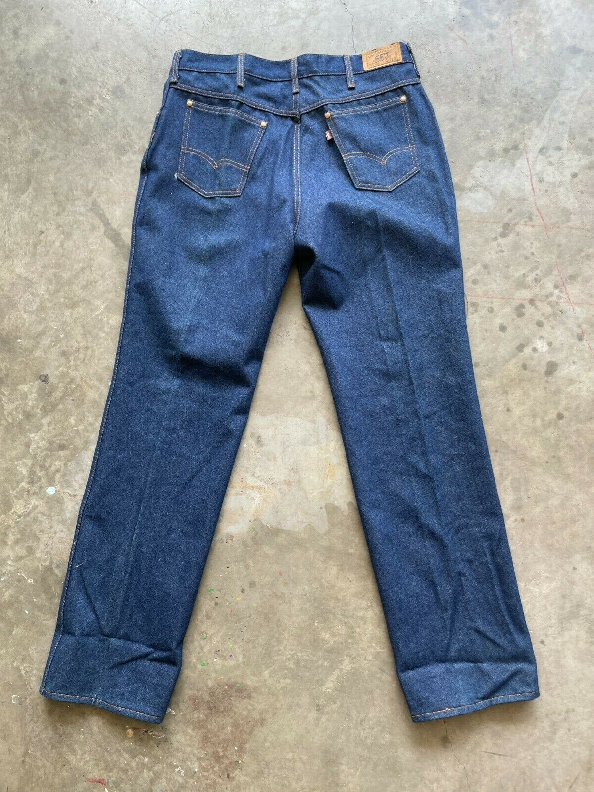 Vintage 557 Levi's for Cowboys Straight Leg 38x33 actual 36x33 Made in USA dark