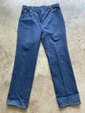 Vintage 557 Levi's for Cowboys Straight Leg 38x33 actual 36x33 Made in USA dark