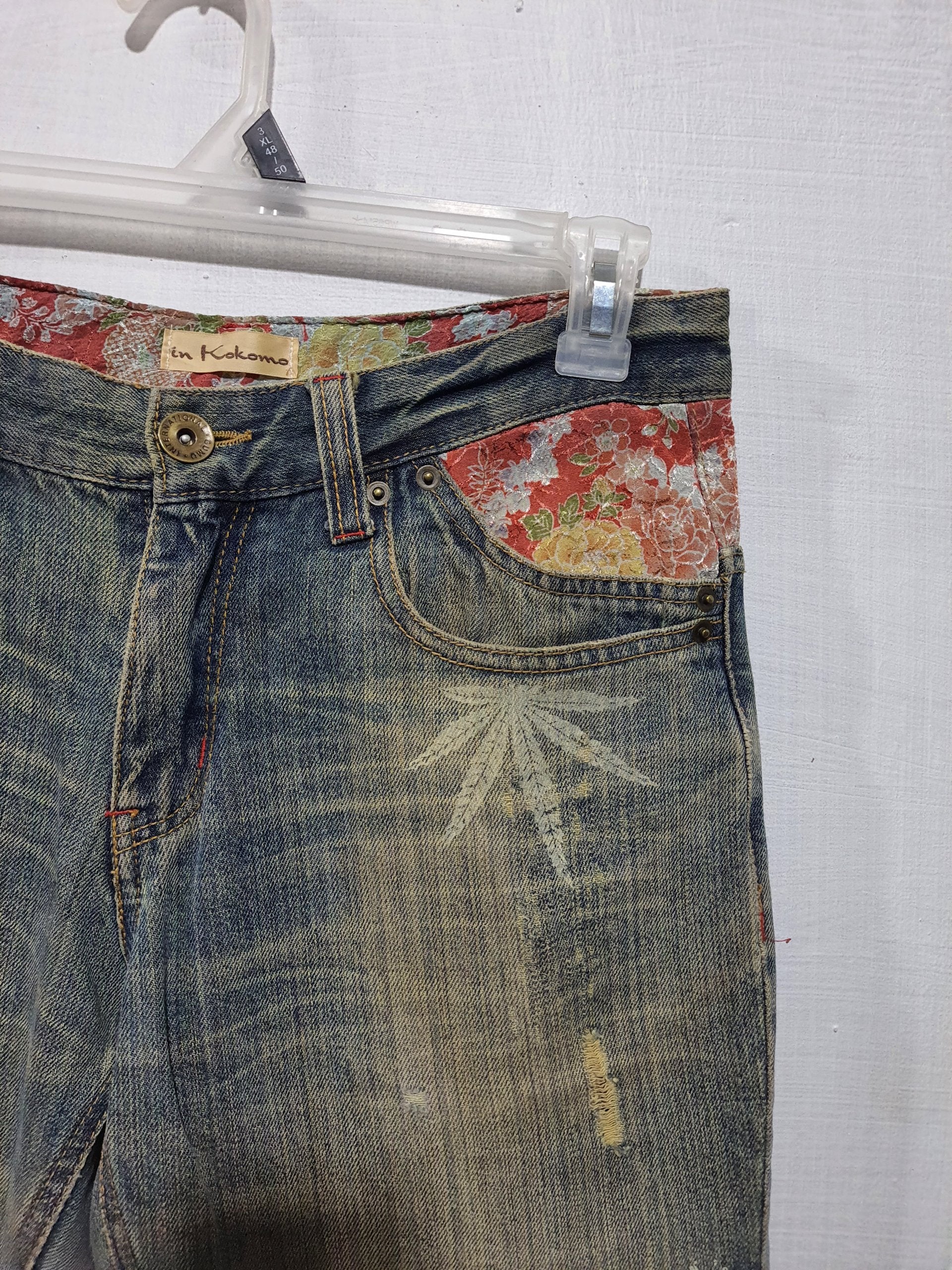 In Kokomo Patchwork Distressed Denim